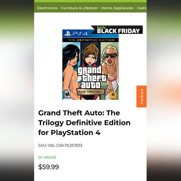 PS4 THE DEFINITIVE EDITION GRAND THEFT AUTO THE TRILOGY - Picture 3 of 3